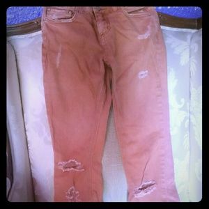 Free People Distressed Jeans